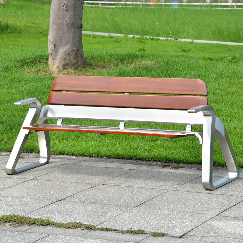 Stainless Steel Outdoor Park Bench