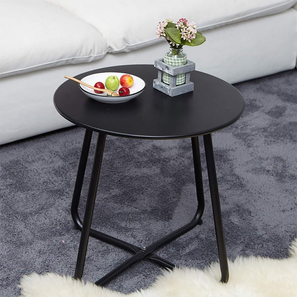 Metal Iron 17.1" Round Coffee Table