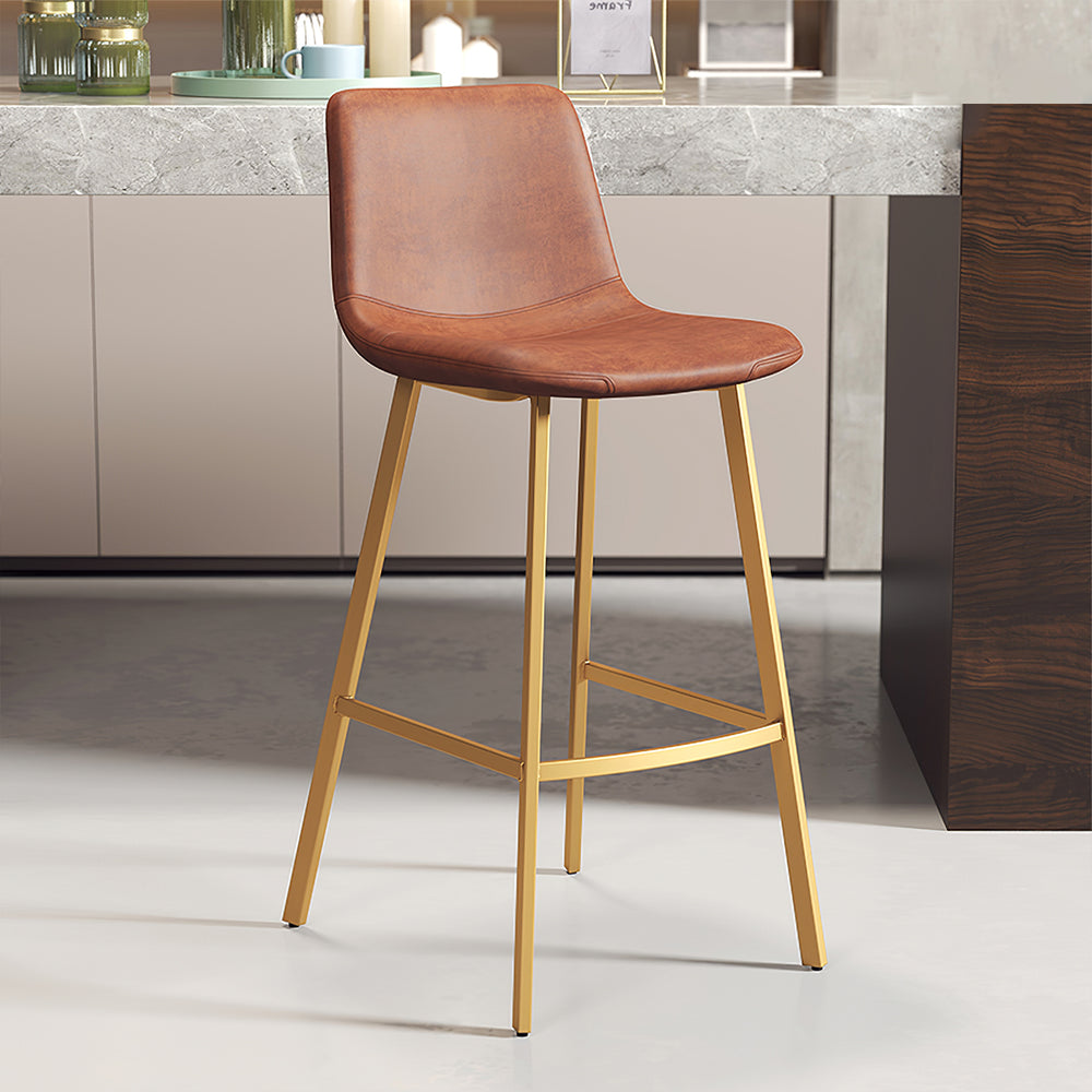 Luxury Iron Bar Stool with Backrest for Cafes and Home