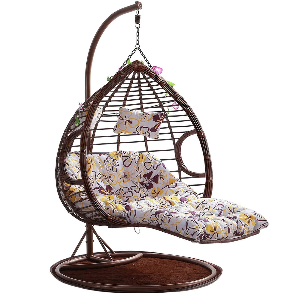 Rattan Weave Hanging Chair with Stand