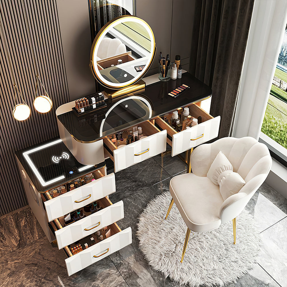 Modern Apartment Smart Vanity Table for Bedroom