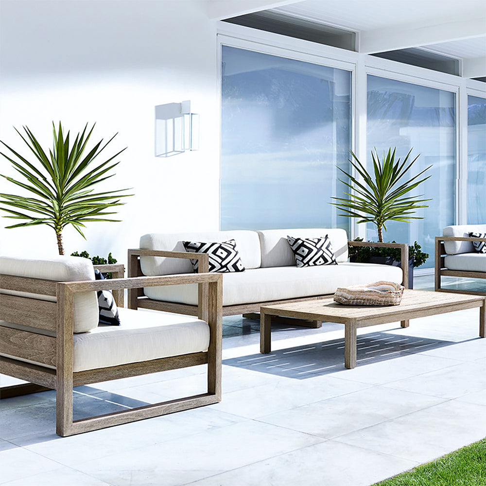 Teak Wood Outdoor Sofa for Patio