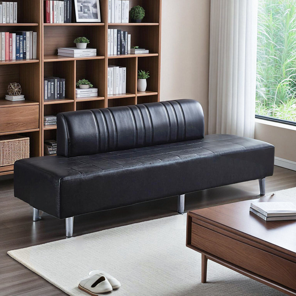 Leather Long Waiting Area Outdoor Sofa Couch